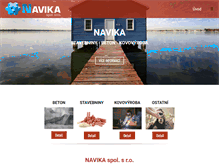 Tablet Screenshot of navika.cz